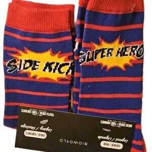 Super Hero & Side Kick Father & Child Socks Bioworld Legend & Legacy Collection